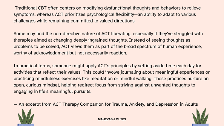 Greer Riley ACT Therapy Book Quote