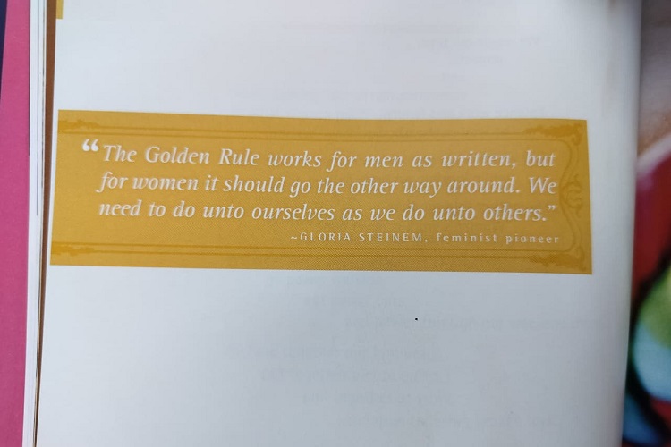 The golden rule for women Gloria Steinem